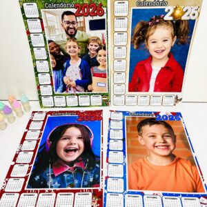 Calendários Editáveis de Natal