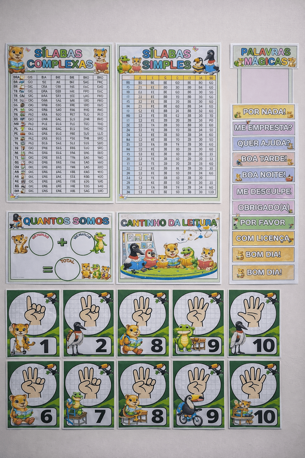 NUMEROS E SILABAS - PANTANAL